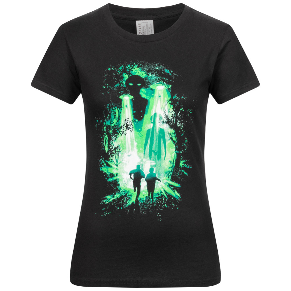 Loot Wear x The X-Files Green Light Ufo Women T-shirt