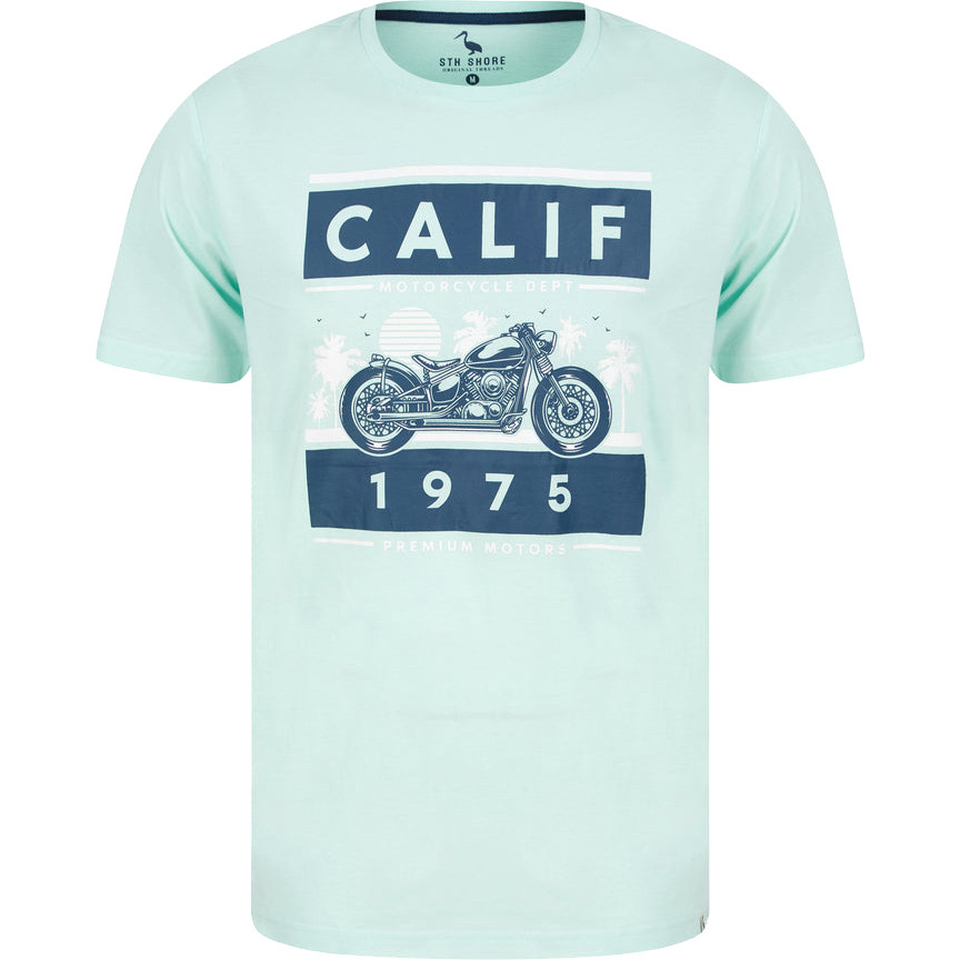 Sth. Shore Calif Bike Men T-shirt 1C18108 Hint Of Mint