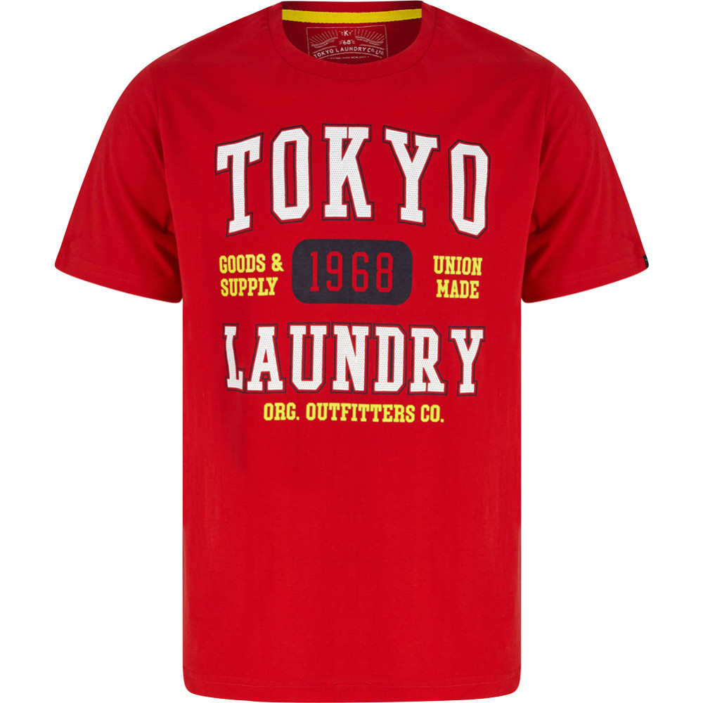 Tokyo Laundry Oakdale Men T-shirt 1C18116 Barados Cherry