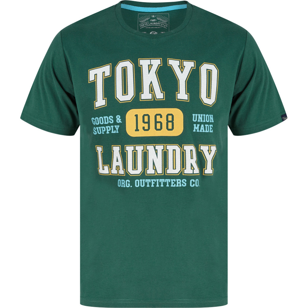 Tokyo Laundry Oakdale Men T-shirt 1C18116 Posy Green