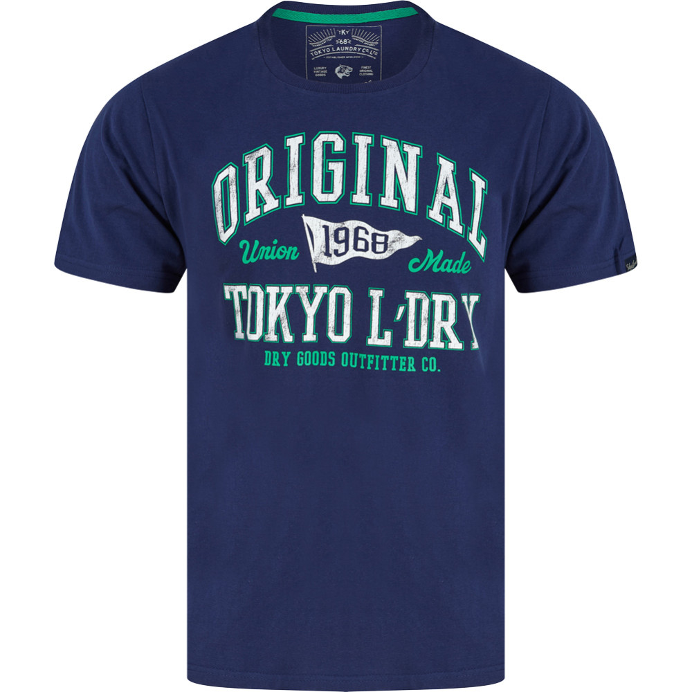 Tokyo Laundry Rockwood Men T-shirt 1C18118 Medieval Blue