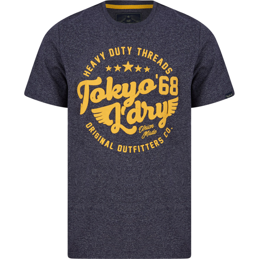Tokyo Laundry Pitcher Men T-shirt 1C18176 Navy Grindle