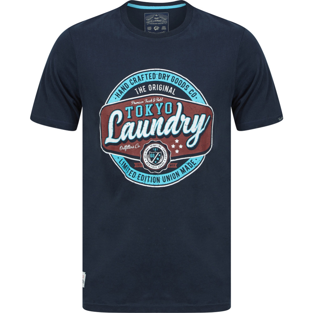 Tokyo Laundry Optics Men T-shirt 1C18209 Sky Captain Navy