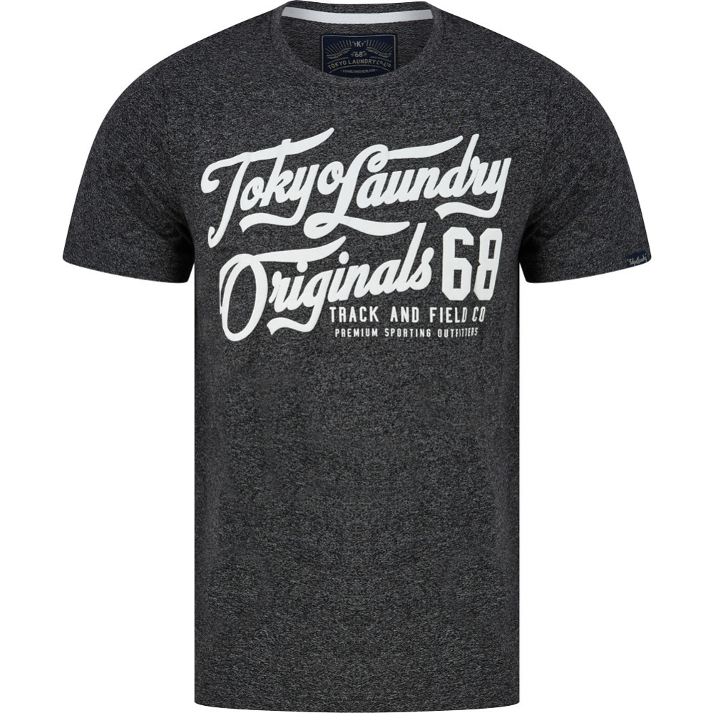 Tokyo Laundry Zinger Men T-shirt 1C18214 Dark Gray Grindle