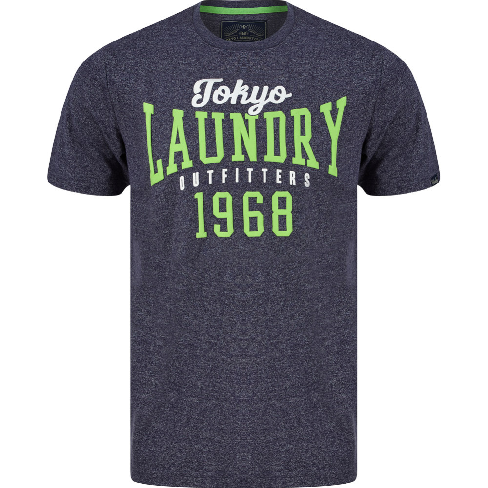 Tokyo Laundry Search Men T-shirt 1C18220 Navy Grindle