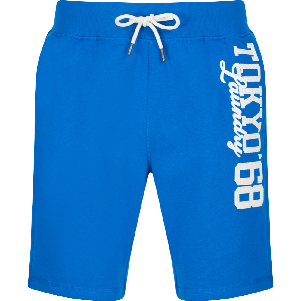 Tokyo Laundry Script Men Sweat Shorts 1G16065 Jet Blue
