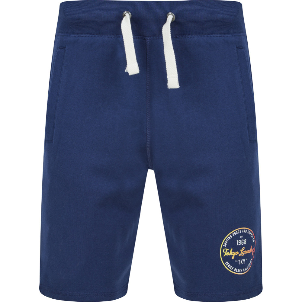 Tokyo Laundry Rainbow Surf Men Sweat Shorts 1G18189 Medieval Blue