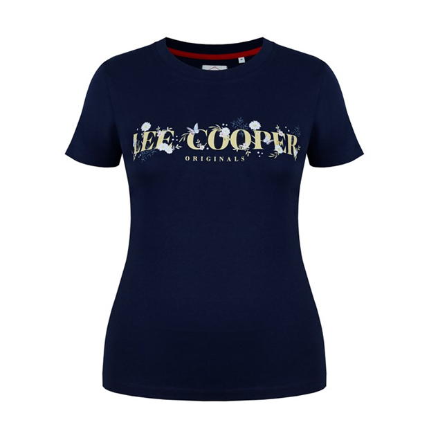 Lee Cooper Dámske Tričko Tmavo Modré