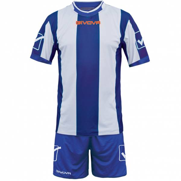 Givova Futbalový dres so šortkami Kit Catalano modrá / biela 