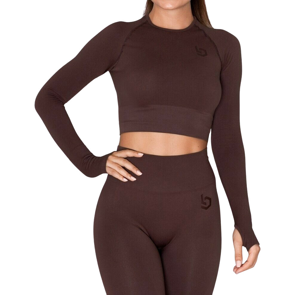 Beyond Limits Cropped Seamless Women Long-sleeved Top BL11088