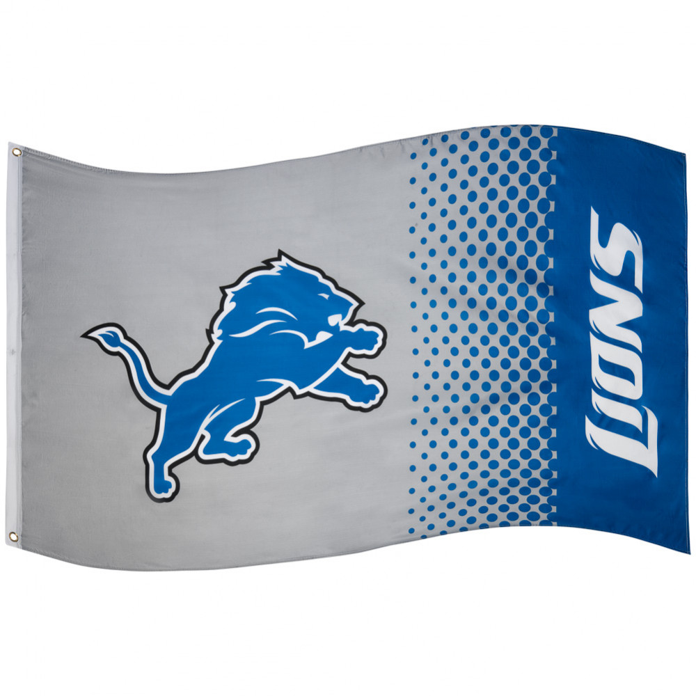 FOCO Detroit Lions NFL Flag Fade Flag FLG53NFLFADEDL