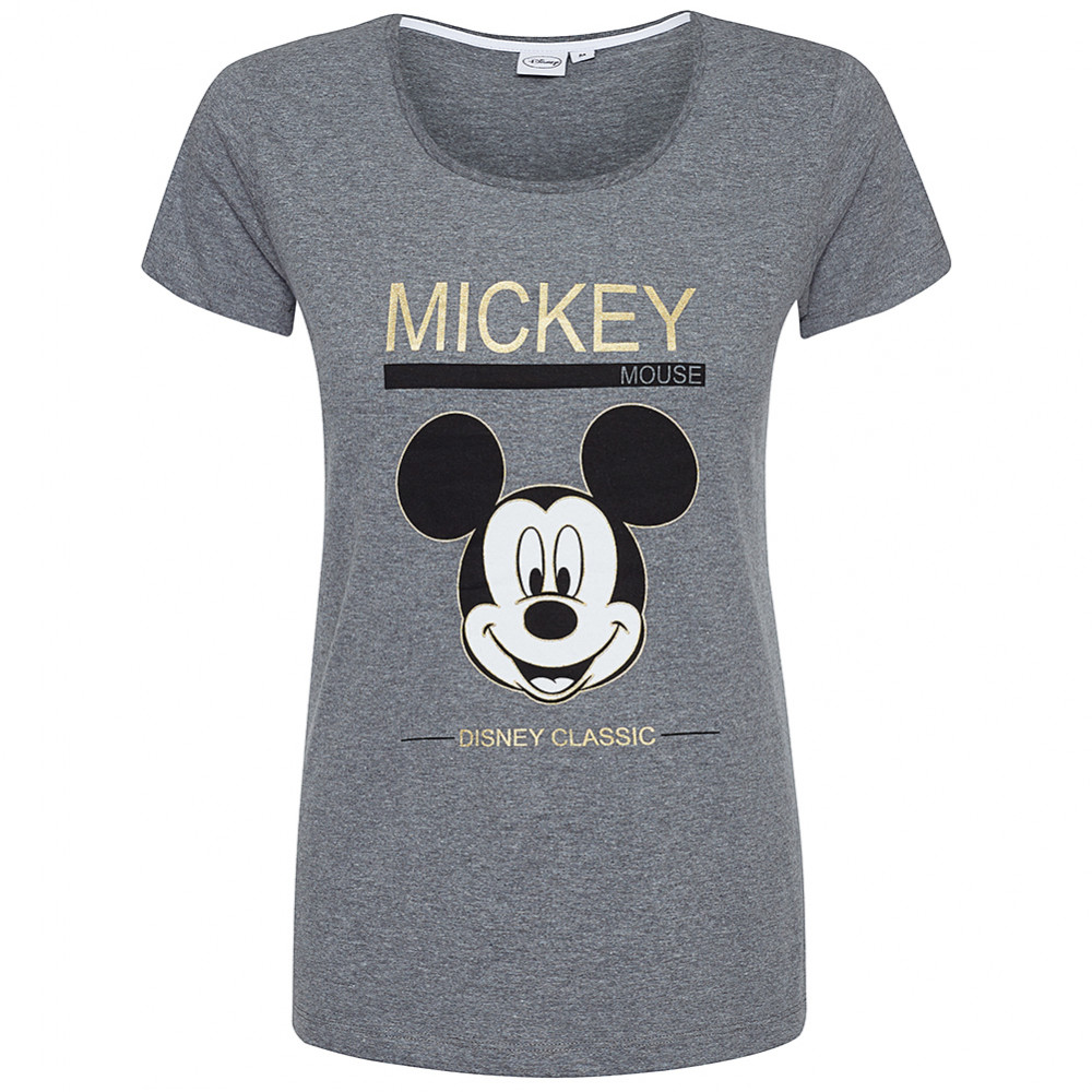 Sun City Mickey Mouse Disney Women T-shirt HS3693-grey