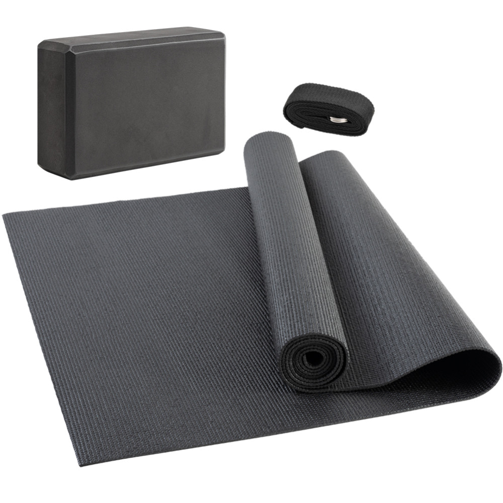 JELEX "Niyama" Yoga Set 3 pcs. Yoga Strap, mat and block
