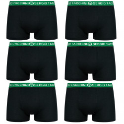Sergio Tacchini Men Boxer Shorts Pack of 6 black / green