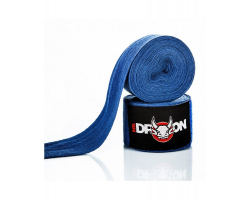 Boxerské bandáže Mr.Dragon 350 cm - modré
