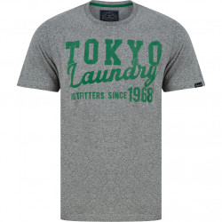 Tokyo Laundry Underline Men T-shirt 1C18216 Light Gray Grindle