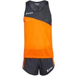 Zeus Zeus Kit Robert Men Athletics Kit Jersey with Shorts orange
