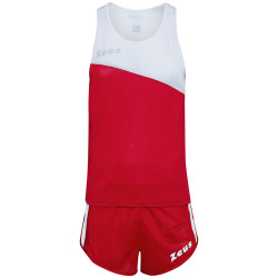 Zeus Zeus Kit Robert Men Athletics Kit Jersey with Shorts red