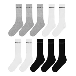 Donnay Pánske Športové Ponožky 10Pack Biele Čierne Šedé