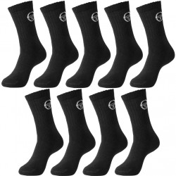 Sergio Tacchini Unisex Sports Socks 9 Pack Black