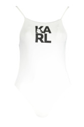 KARL LAGERFELD BEACHWEAR Perfektn� D�mske Jednodielne Plavky Biela