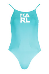 KARL LAGERFELD BEACHWEAR Perfektn� D�mske Jednodielne Plavky Svetlo modr�