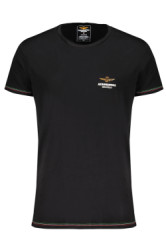AERONAUTICA MILITARE Aeronautica Militare T Shirt Esternabile Uomo Nero
