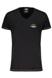 AERONAUTICA MILITARE Aeronautica Militare T Shirt Esternabile Uomo Nero