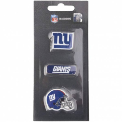 FOCO New York Giants NFL Metal Pin Badges Set of 3 BDNFL3PKNG