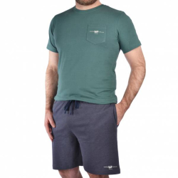 Harvey Miller Polo Club Sporty-Set Men Loungewear Set HRM4435 Green/Mel