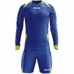 Zeus Paros Goalkeeper Kit Long-sleeved jersey with shorts blue neon yellow