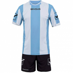 Givova Futbalov dres so ortkami Kit Catalano svetlo modr / biela