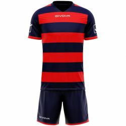 Givova Rugby Kit Jersey s kraťasmi navy/red XL