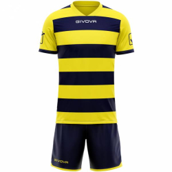 Givova Rugby Kit Jersey with Shorts yellow/navy