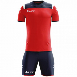 Zeus Kit Vesuvio Football Kit 2-piece Navy Red