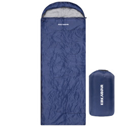 KIRKJUBOUR  "Sovn" Outdoor Sleeping Bag 220 x 75 cm 15 C navy