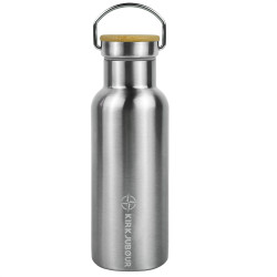 KIRKJUBOUR KIRKJUBOUR "Eisur" stainless steel Sports Bottle with tea strainer 0.5 L silver