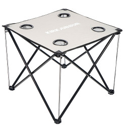 KIRKJUBOUR KIRKJUBOUR "Solkatt" foldable camping table grey