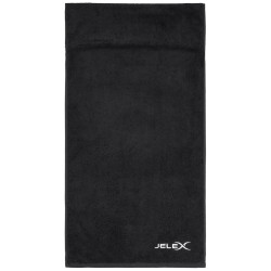 JELEX 100FIT Fitness Towel with Zipped Pocket black