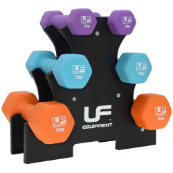 Urban Fitness Dumbbell Set 2 x 1kg, 2 x 2kg and 2 x 3kg UFW025