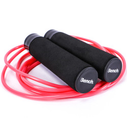 Bench Skipping rope with weights red LS3124-RED