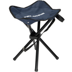KIRKJUBOUR  "Freydis" foldable four-legged outdoor stool blue