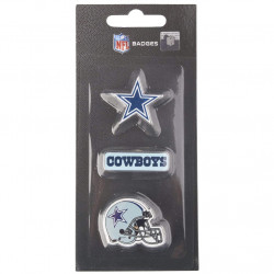 FOCO Dallas Cowboys NFL Metal Pin Badges Set of 3 BDNFL3PKDC