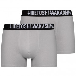 HIDETOSHI WAKASHIMA "Sapporo" Men Boxer Shorts Pack of 2 light grey