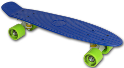 ENERO Detský Plastový Skateboard Tmavo Modrý