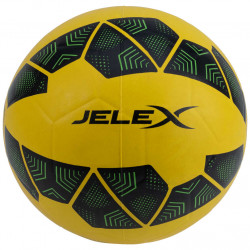 JELEX Bolzplatzheld Rubber Football black-yellow
