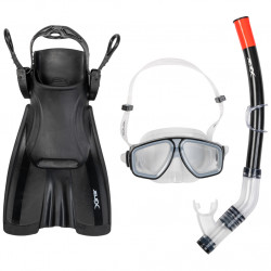JELEX Deepsea Snorkelling Gear with Fins black
