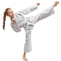 JELEX KIHAKU Detské Karate Kimono s Opaskom Biele
