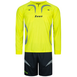 Zeus Men Referee Kit Jersey and Shorts Neon Yellow
