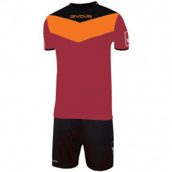 Givova Kit Campo Set Jersey + Shorts red/orange